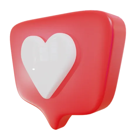 Love Chat  3D Icon