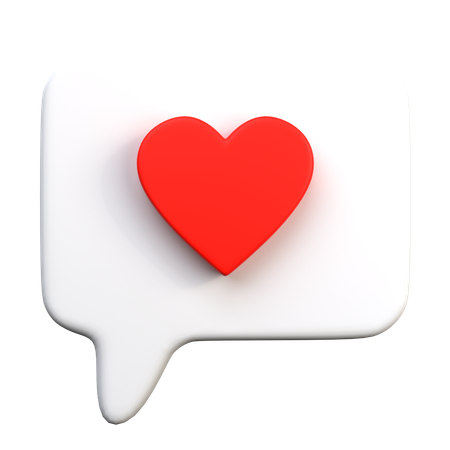 Love Chat  3D Icon