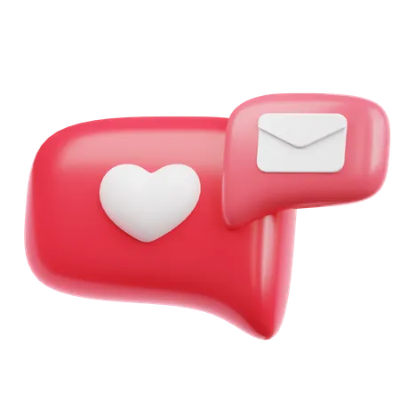 Love Chat  3D Icon