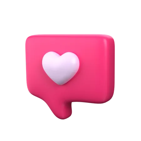 Love Chat  3D Icon