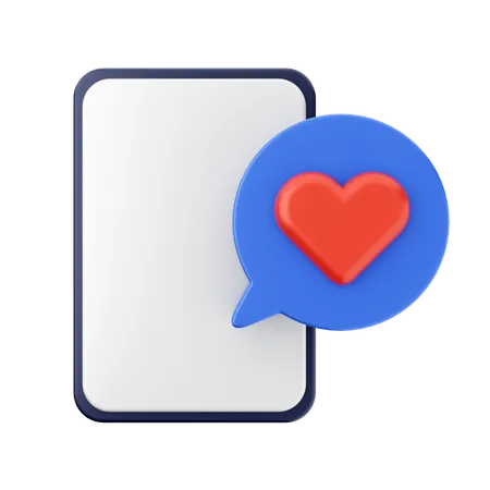 Love Chat  3D Icon