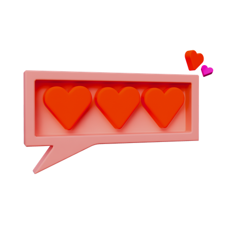 Love Chat  3D Icon