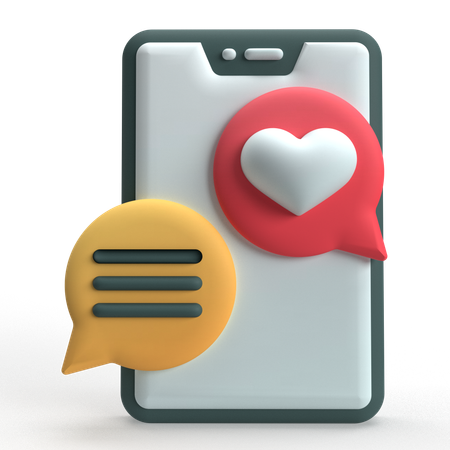 Love Chat  3D Icon