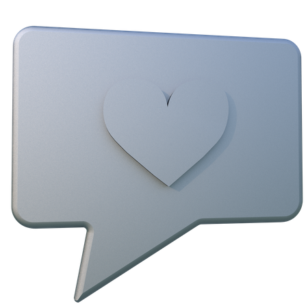 Love Chat  3D Icon