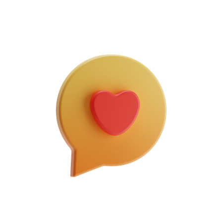 Love Chat  3D Icon