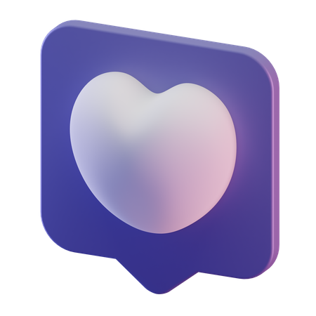 Love Chat  3D Icon