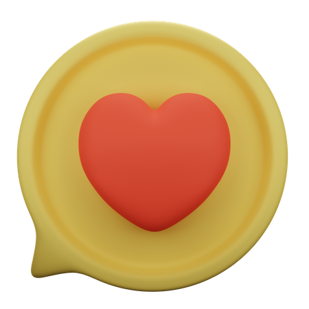 Love Chat  3D Icon