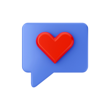 Love Chat  3D Icon