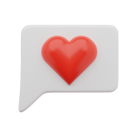 Love chat  3D Icon