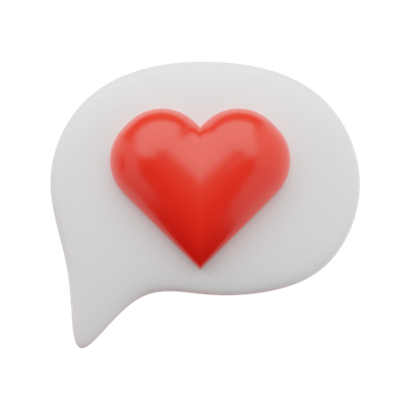 Love chat  3D Icon
