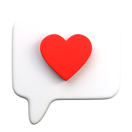 Love Chat  3D Icon