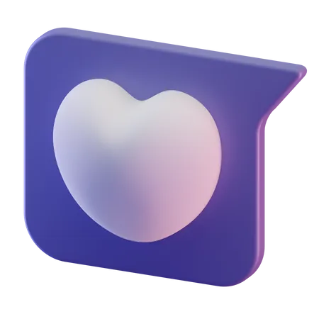 Love Chat  3D Illustration