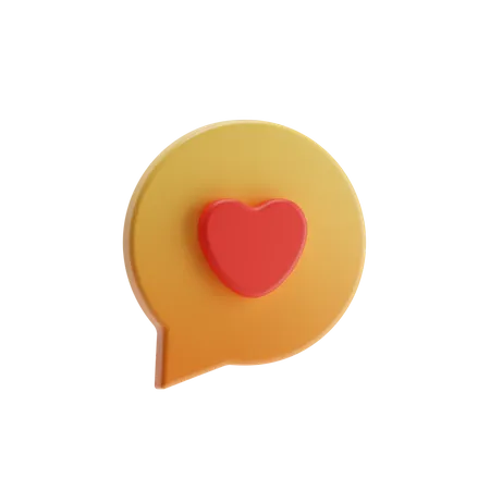 Love Chat  3D Illustration