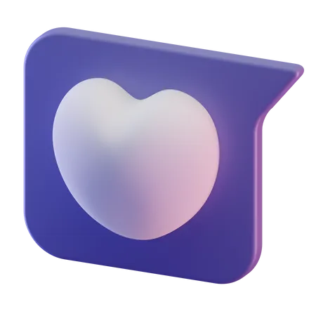Love Chat 3D Illustration