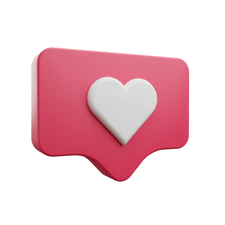 Love chat 3D Illustration