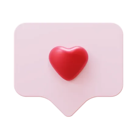Valentine Love Chat 3 D Render Element 3D Icon