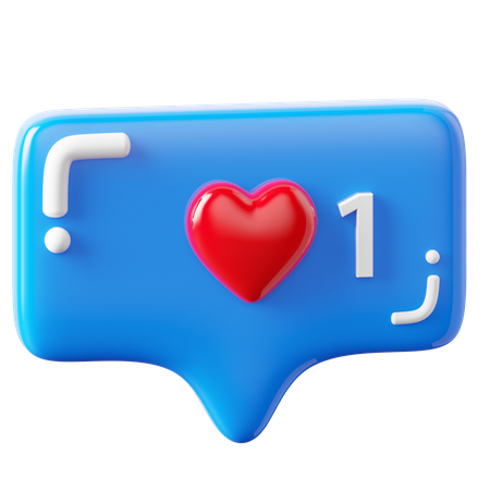 Love Chat 3D Icon