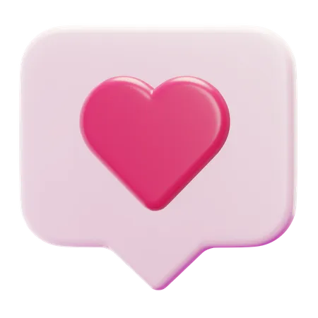 LOVE CHAT 3D Icon