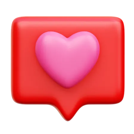 Love Chat  3D Icon