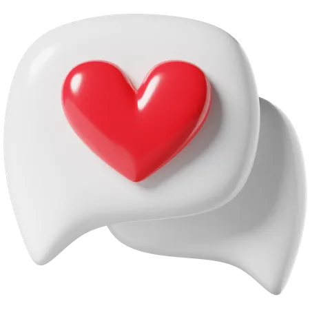 Love Chat 3 D Icon 3D Icon