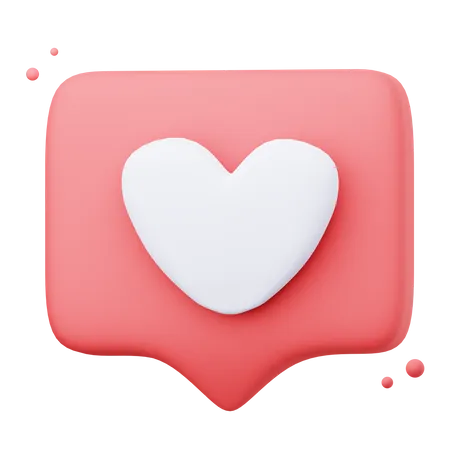 Love chat  3D Icon