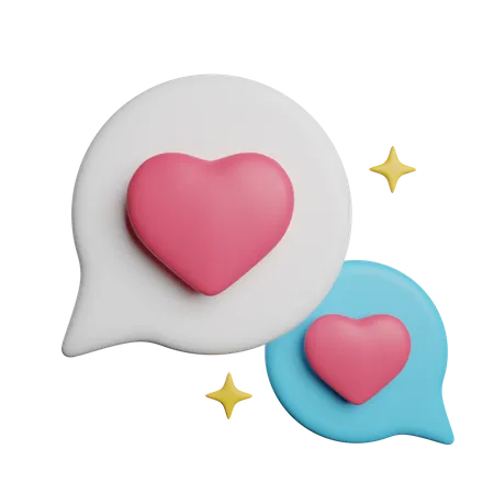 Conversation Of Love 3D Icon