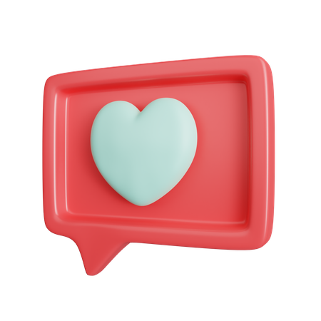 Love Chatting  3D Icon