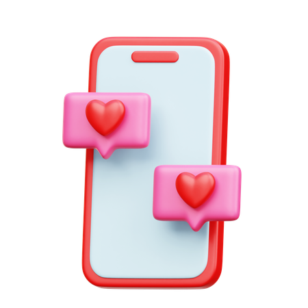 Love Chatting  3D Icon