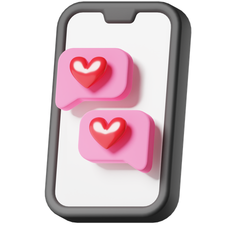 Love Chatting  3D Icon