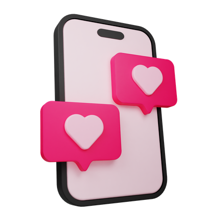 Love Chatting  3D Icon