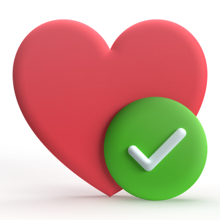 Love Check  3D Icon