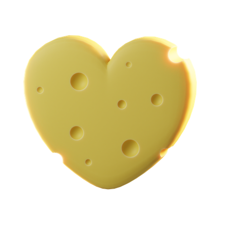 Love Cheese  3D Icon