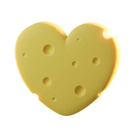 Love Cheese  3D Icon
