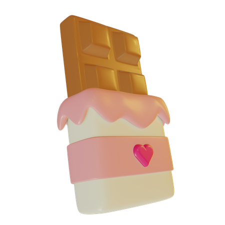 Love Chocolate  3D Icon