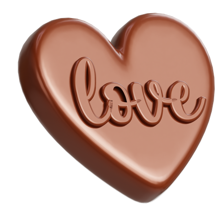 Love Chocolate  3D Icon