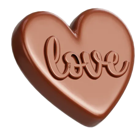 Love Chocolate  3D Icon