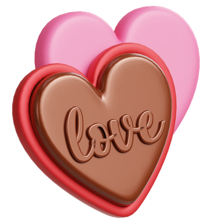 Love Chocolate  3D Icon