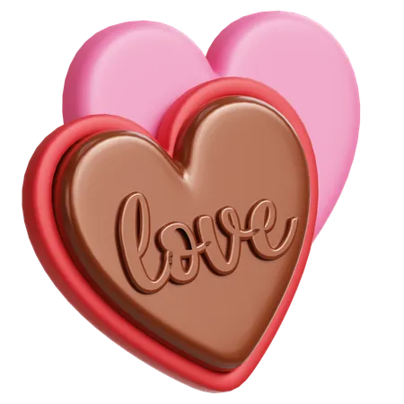 Love Chocolate  3D Icon