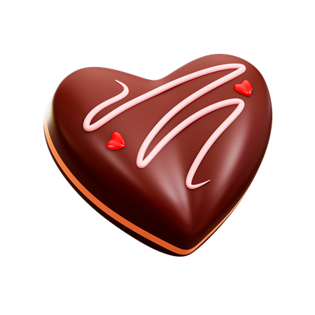 Love Chocolate  3D Illustration