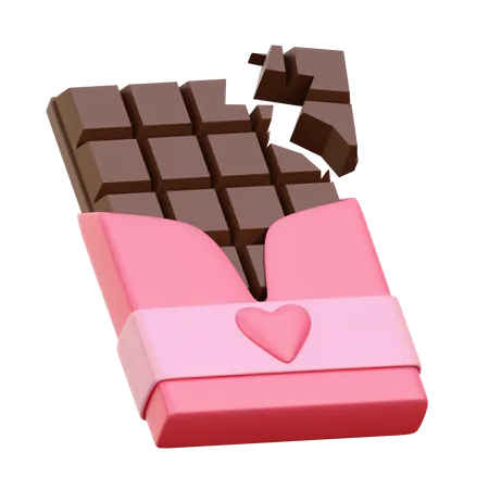 Lovely Valentines Day 3 D Icon Set About Sweet Chocolate 3D Icon