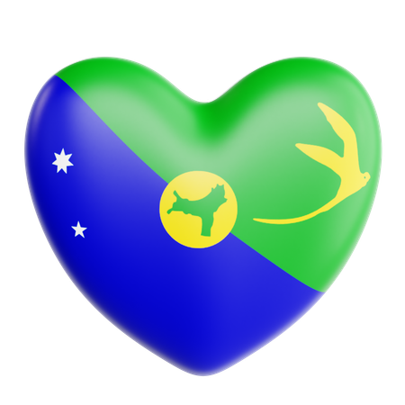 Love Christmas Island  3D Icon