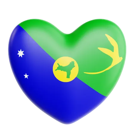 Love Christmas Island  3D Icon