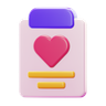 3d love clipboard logo