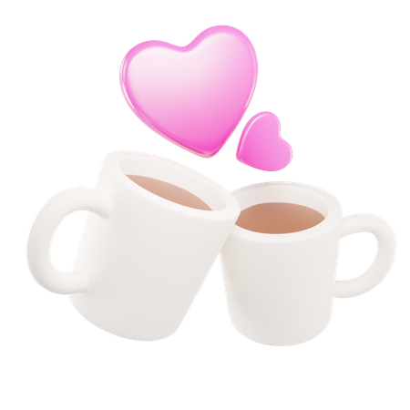 Love Coffe  3D Icon