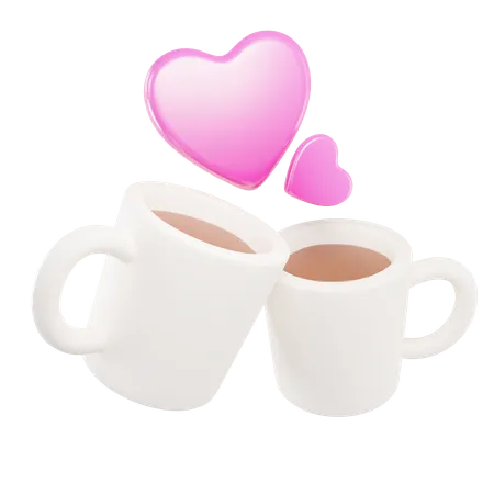 Love Coffe  3D Icon