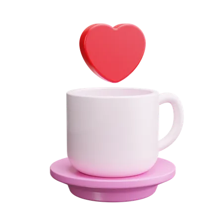 Love Coffee  3D Icon