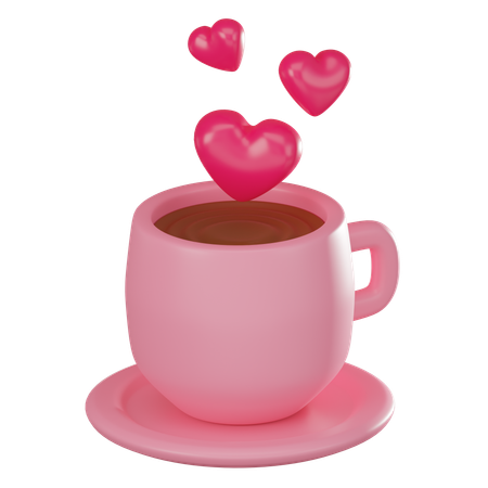 Love Coffee  3D Icon