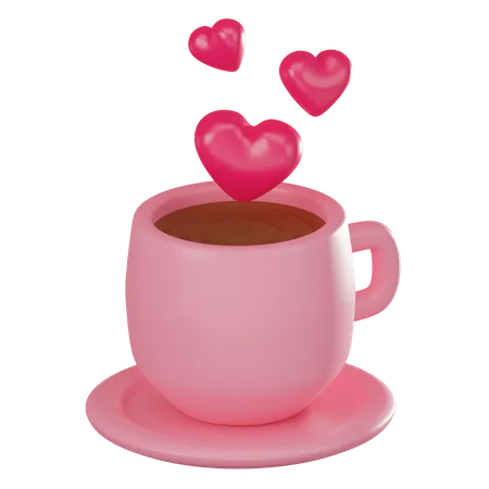 Love Coffee  3D Icon