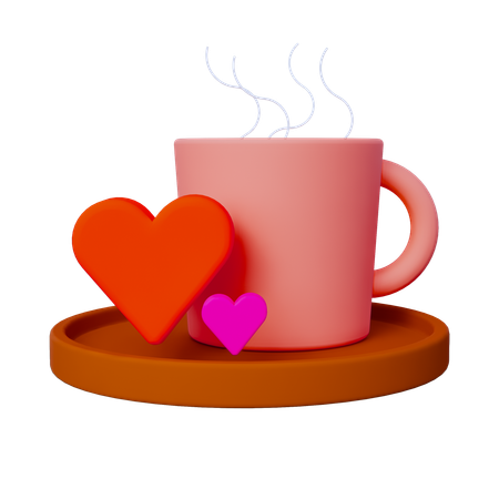 Love Coffee  3D Icon