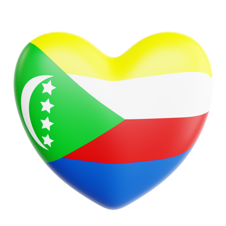 Love Comoros  3D Icon